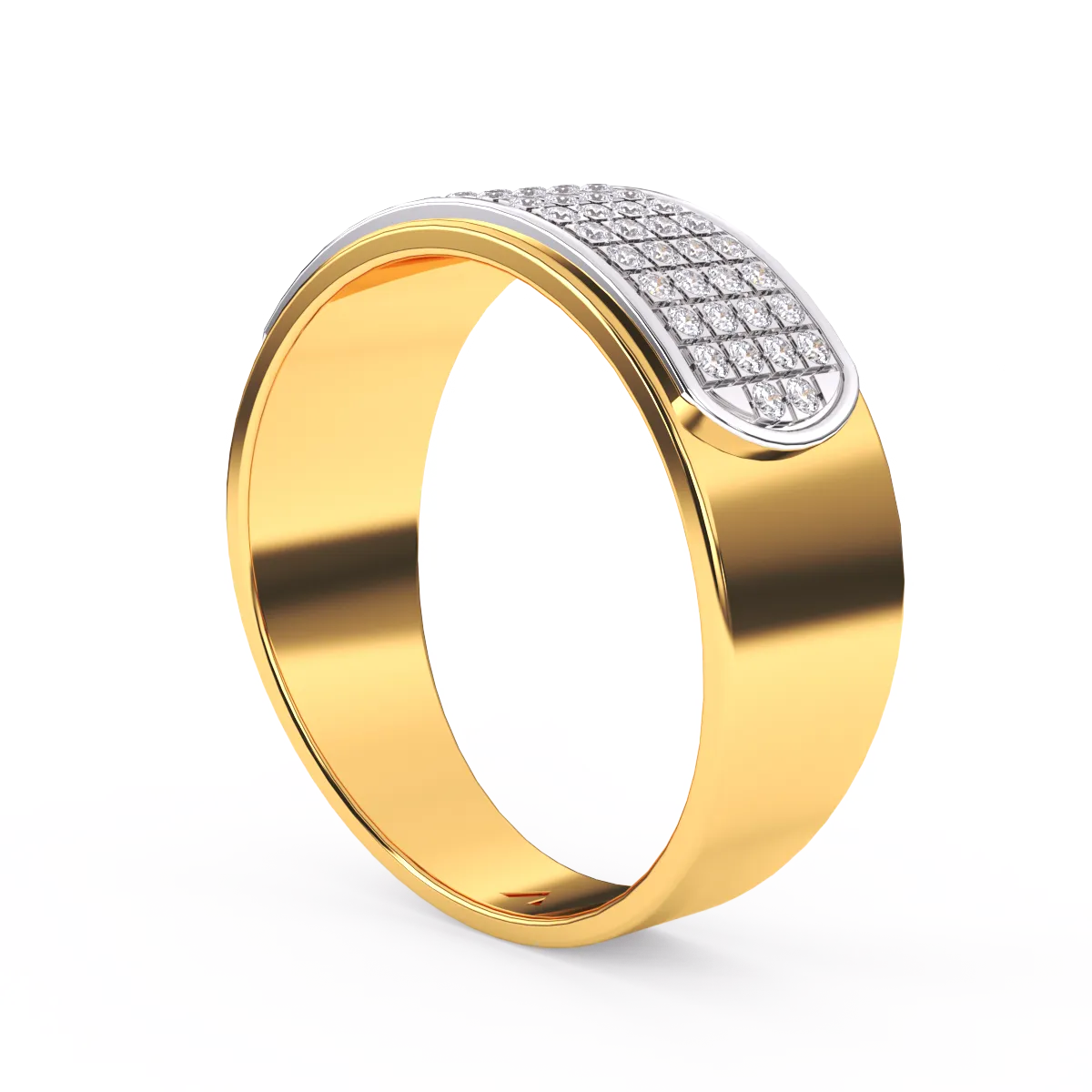 Classic Diamond Half Eternity Men’s Ring
