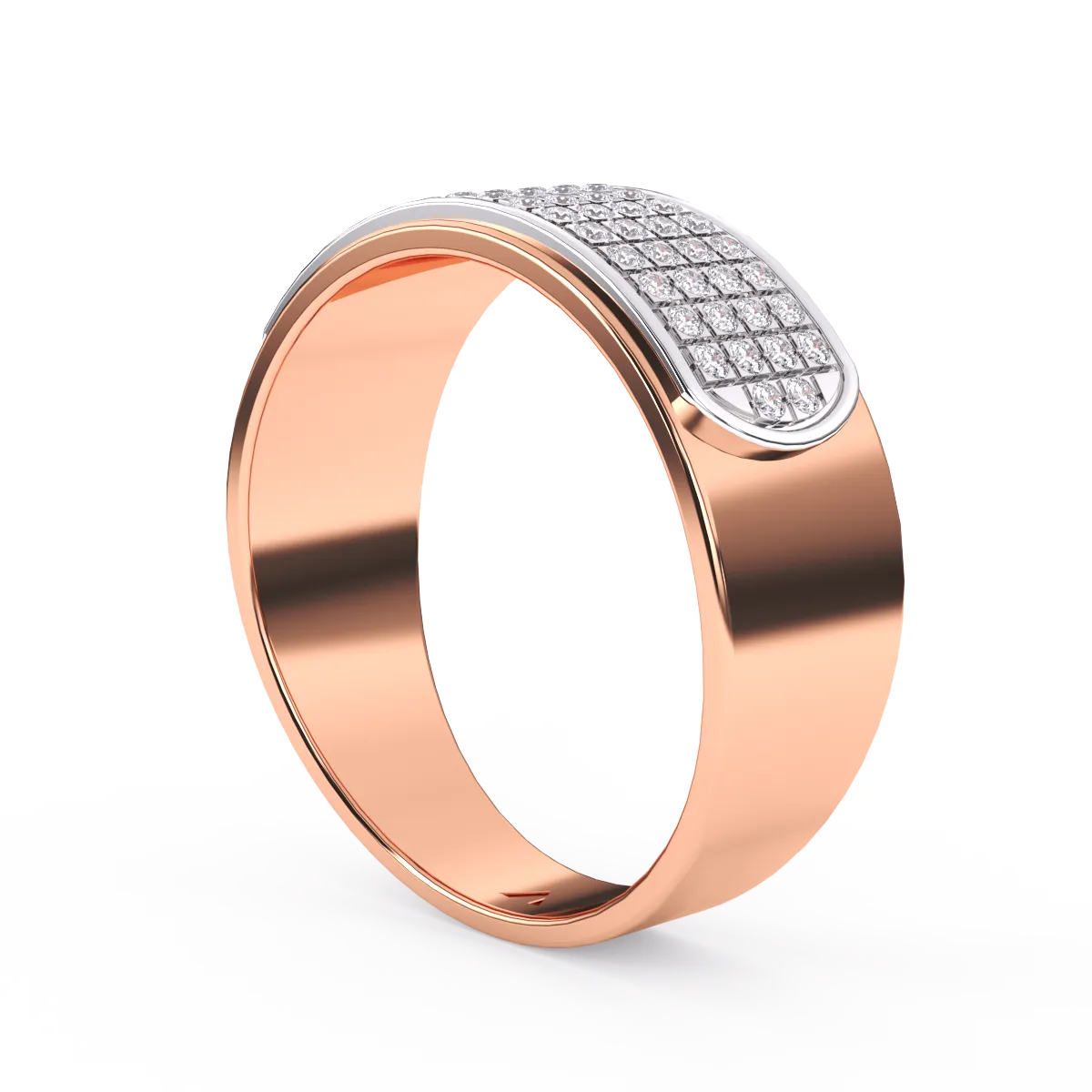 Classic Diamond Half Eternity Men’s Ring