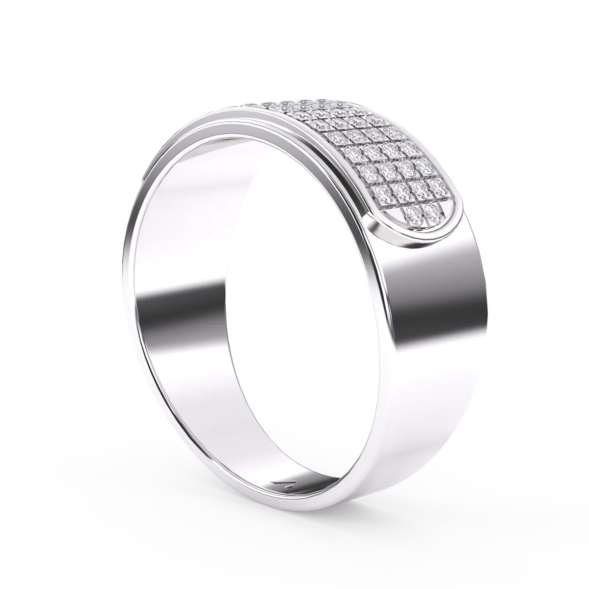 Classic Diamond Half Eternity Men’s Ring