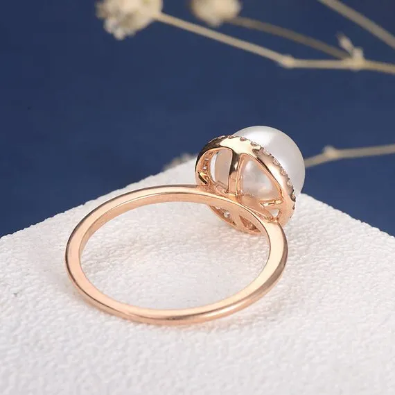 Classic Simulated Pearl Ring For Women