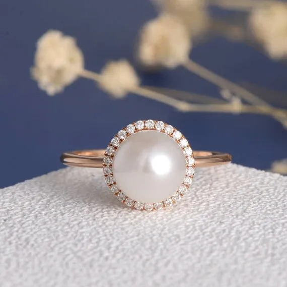 Classic Simulated Pearl Ring For Women