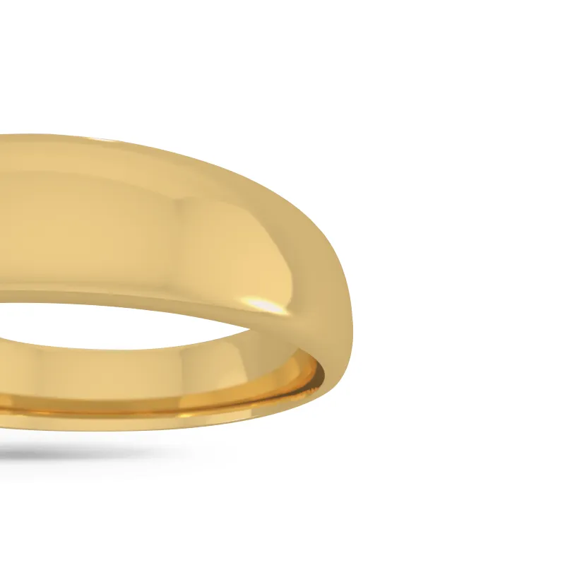 Classic wedding band - High dome (5mm)