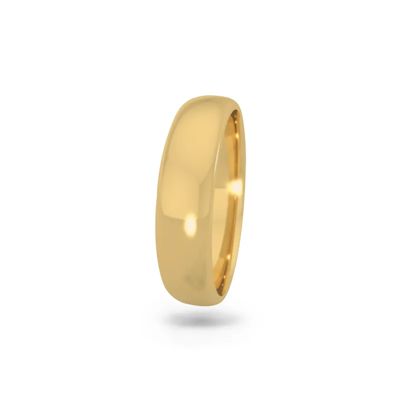 Classic wedding band - High dome (5mm)