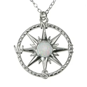 Compass Snow Opal Necklace