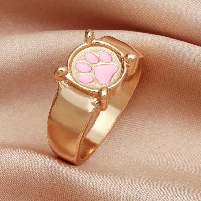 Creative Cat Paw Rings for Women