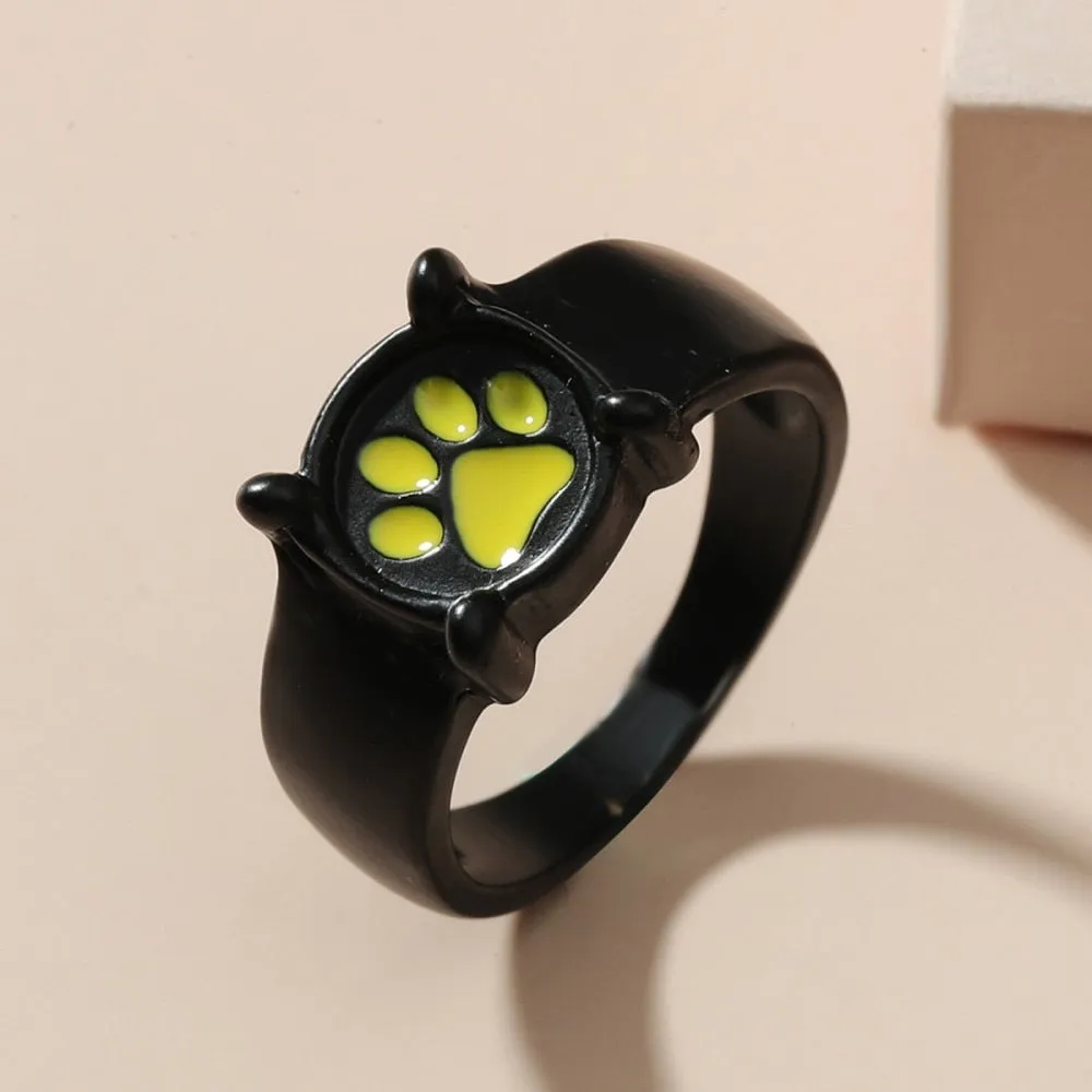 Creative Cat Paw Rings for Women
