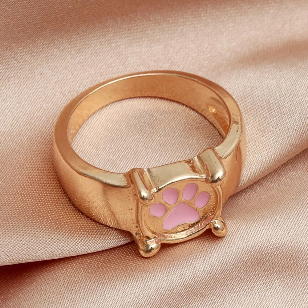 Creative Cat Paw Rings for Women