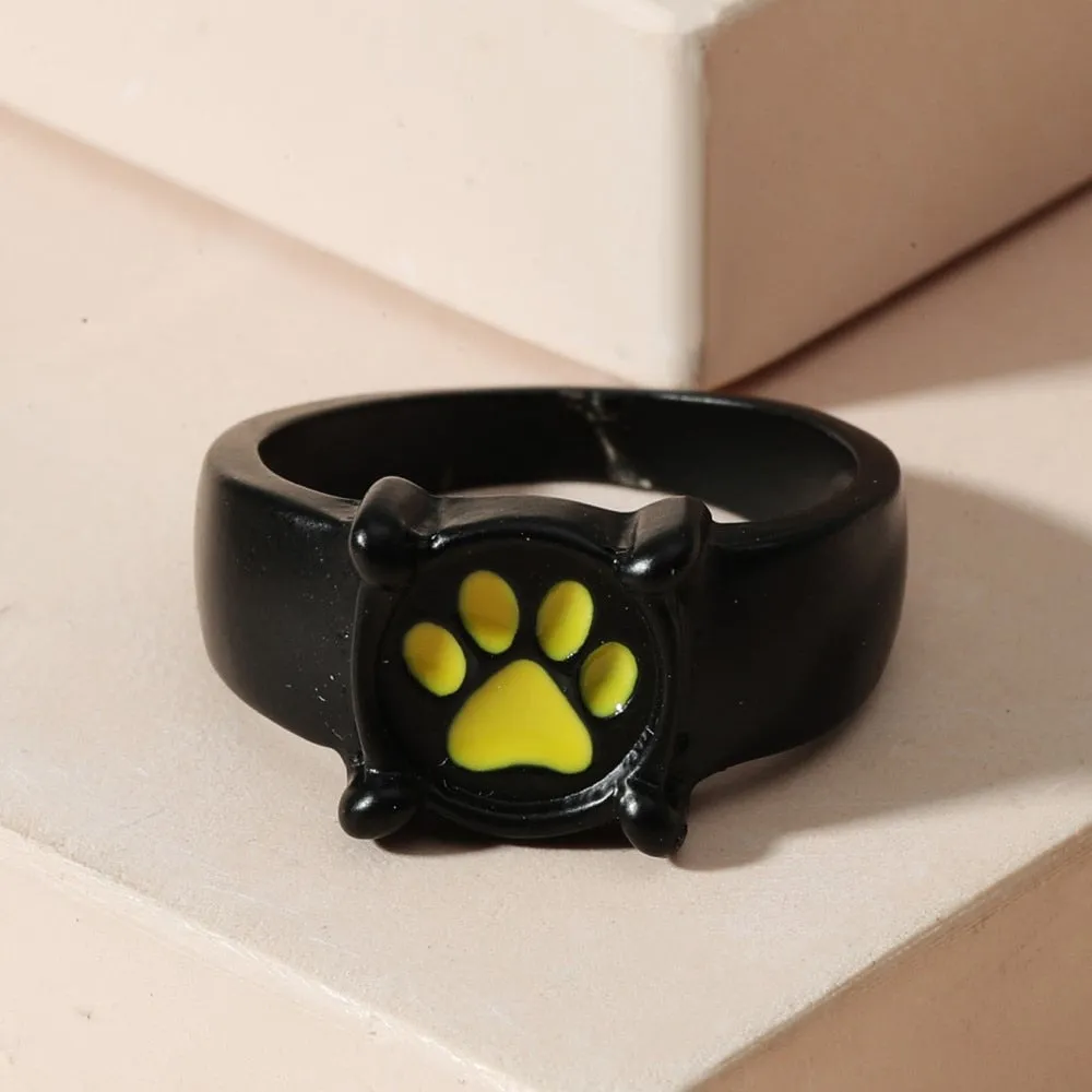 Creative Cat Paw Rings for Women