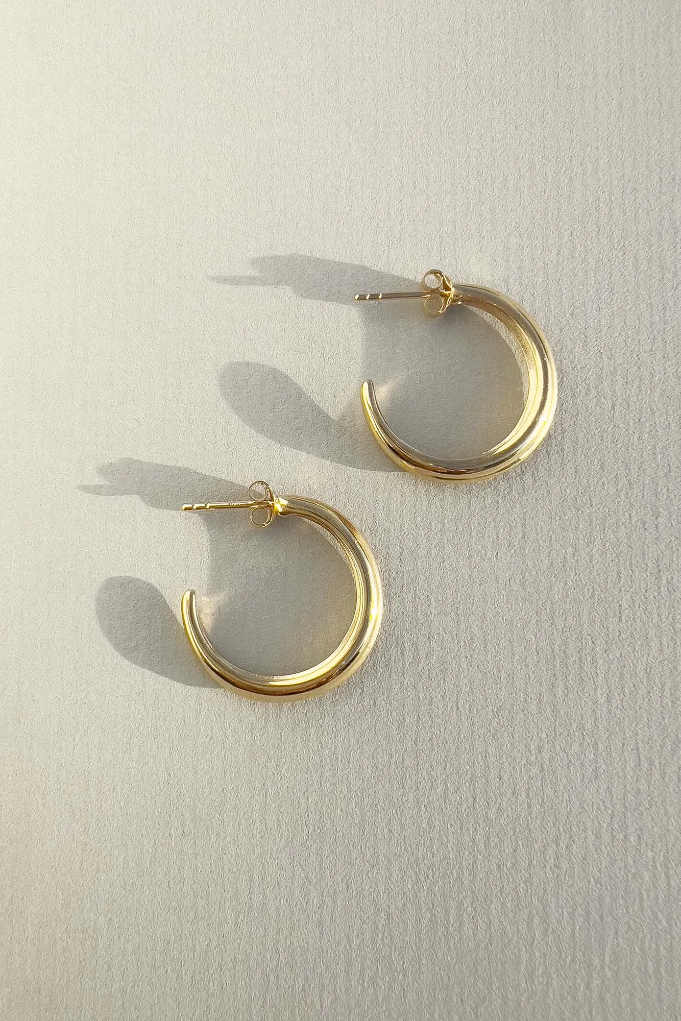 Crescent Hoops Gold Small