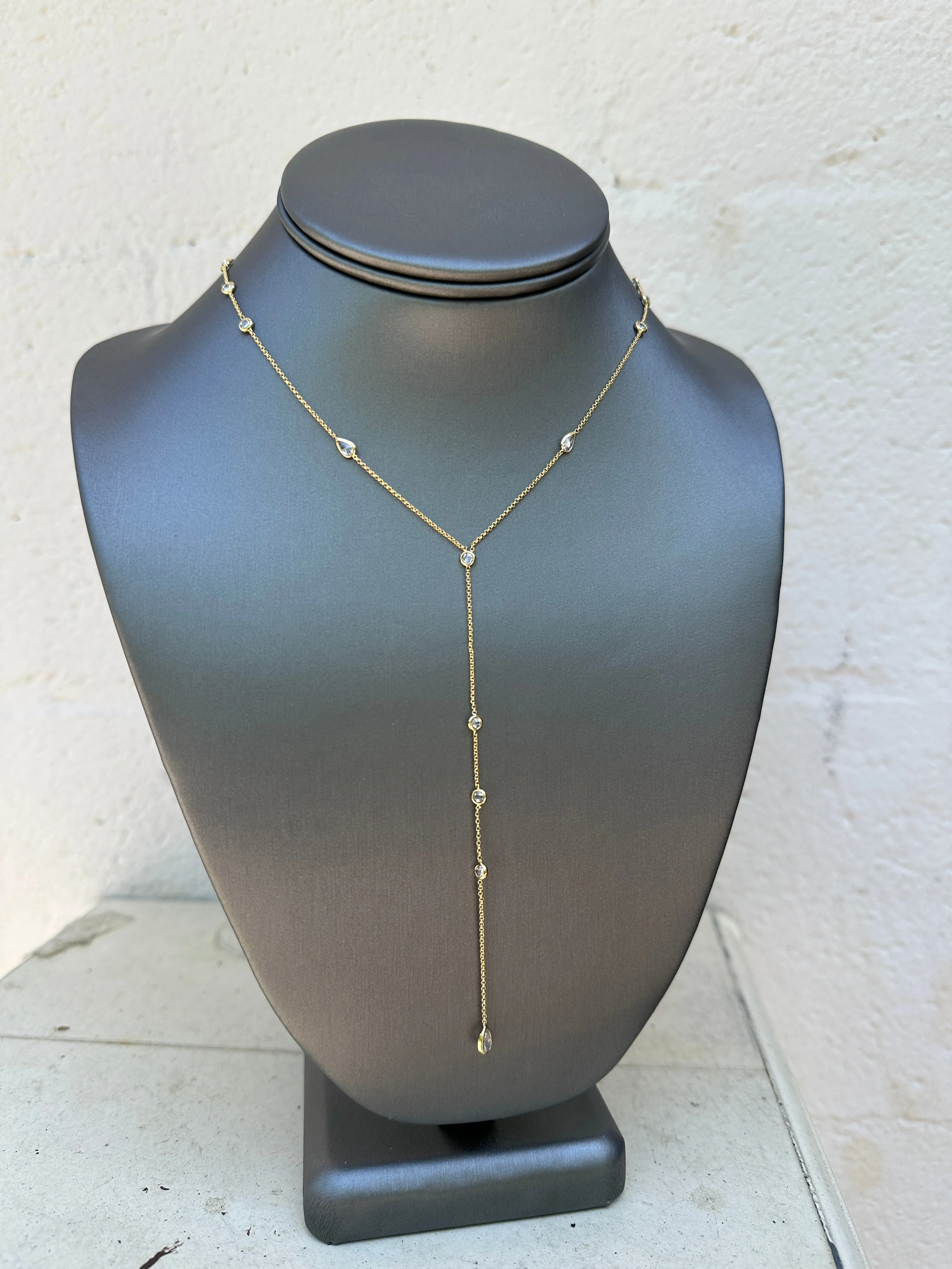 Delicate CZ Lariat