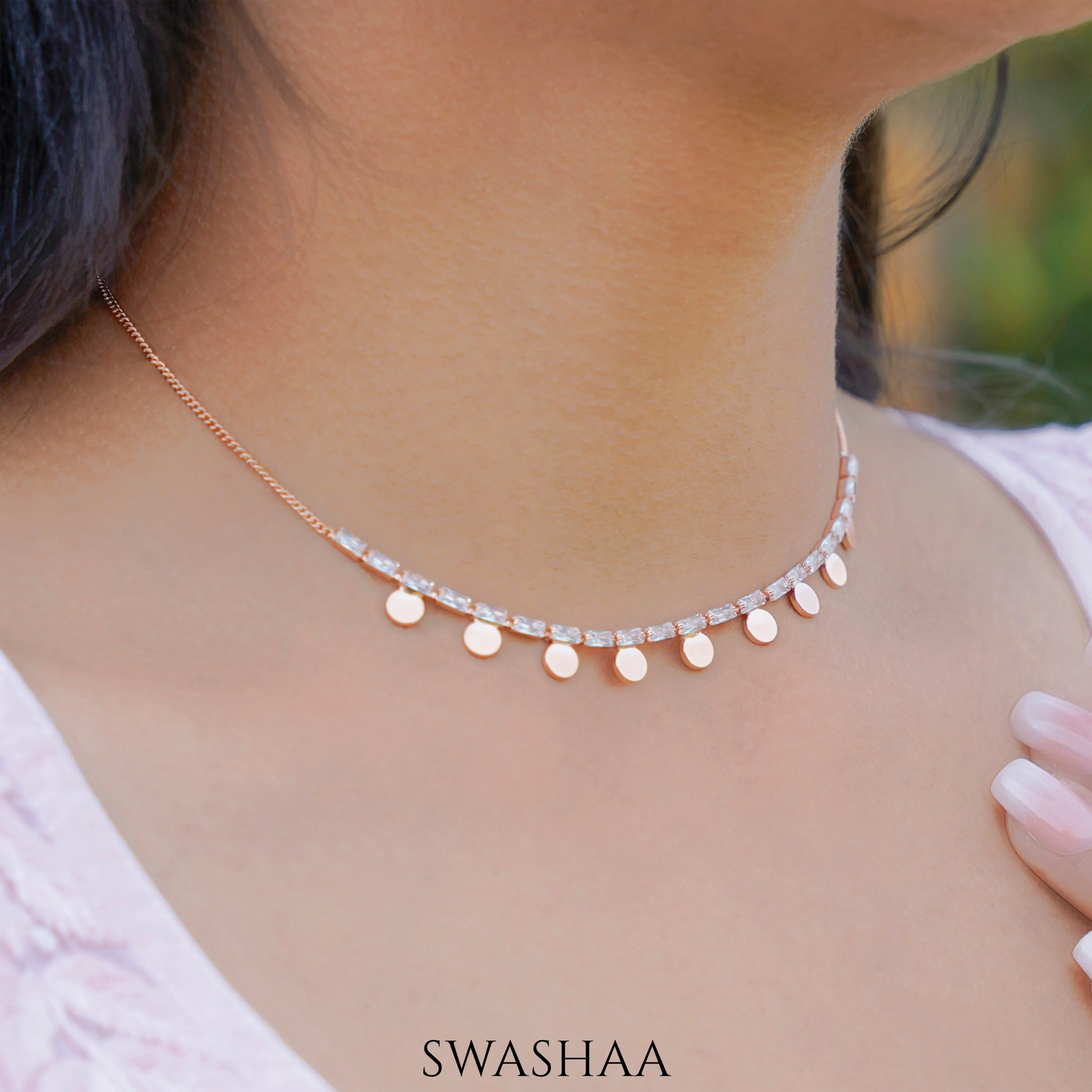 Deza Rosegold Plated Choker