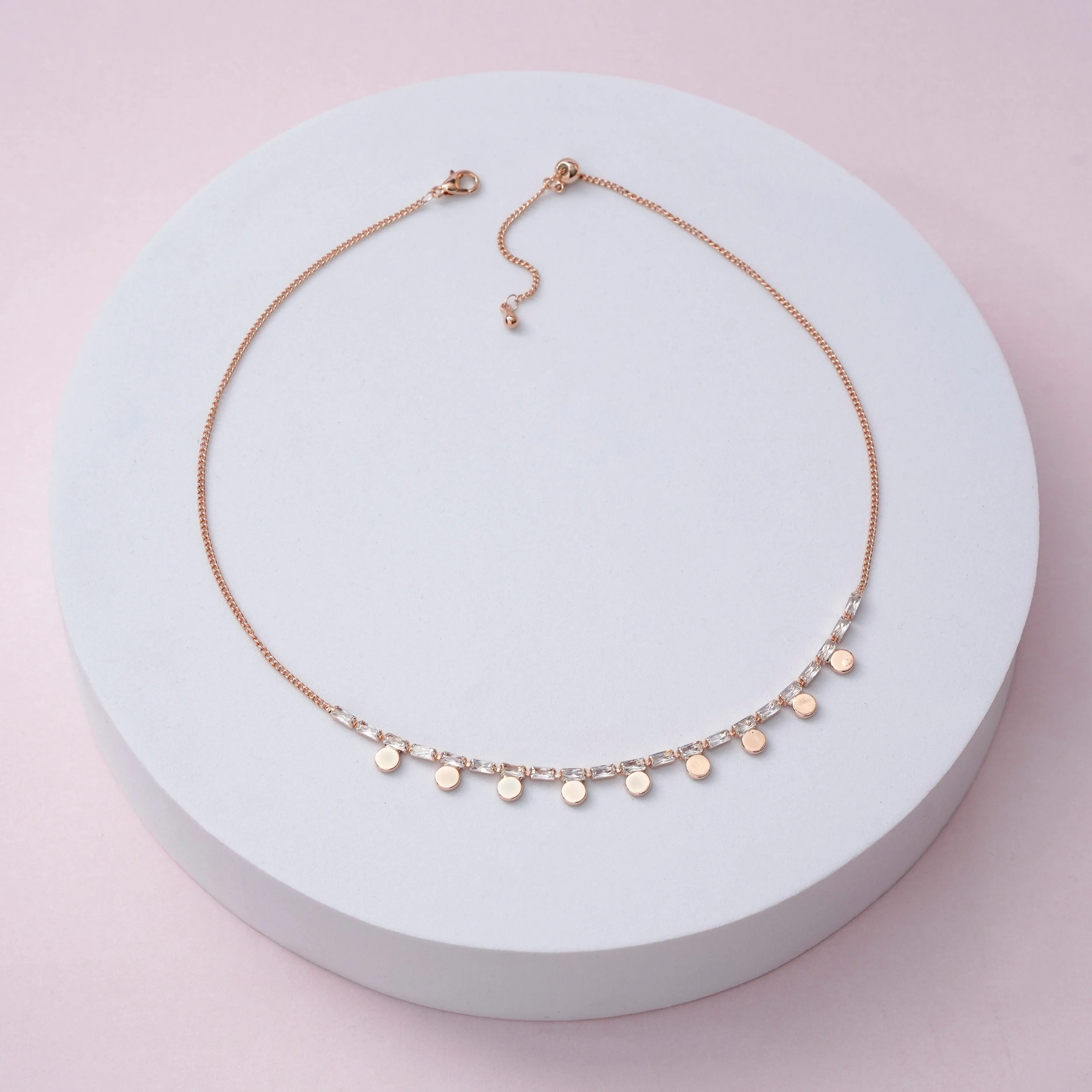Deza Rosegold Plated Choker