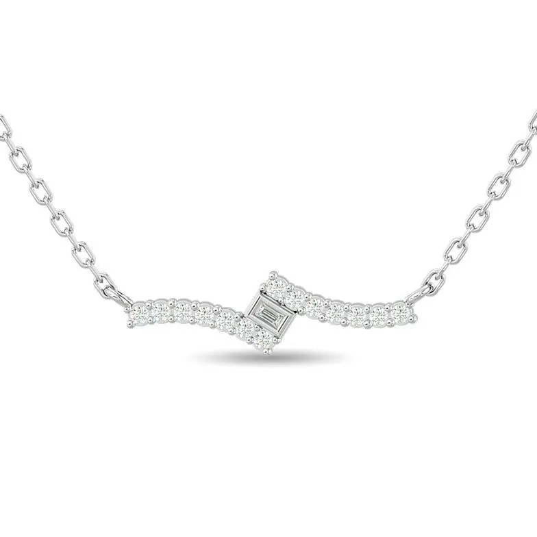 Diamond 1/8 Ct.Tw. Fashion Pendant in 10K White Gold