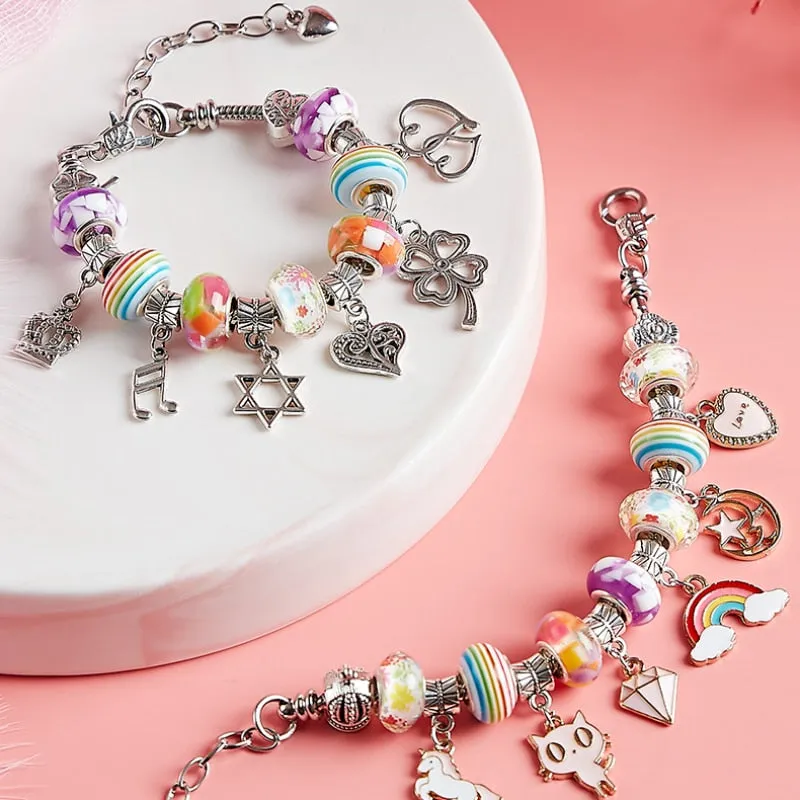 DIY Beaded Bracelet Set with a beautiful Box for Girls Gift  Jewelry Making Kit