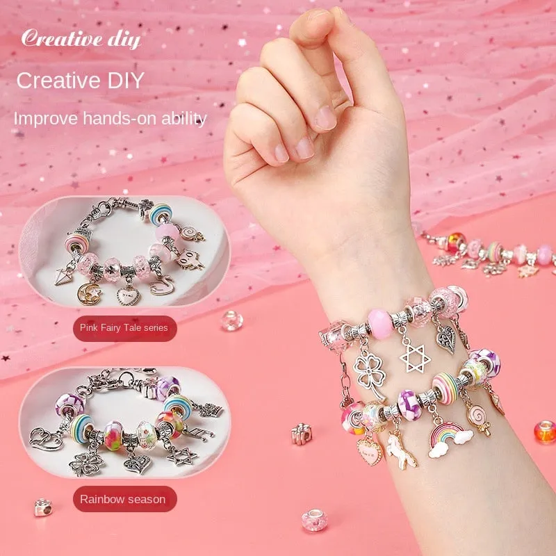 DIY Beaded Bracelet Set with a beautiful Box for Girls Gift  Jewelry Making Kit