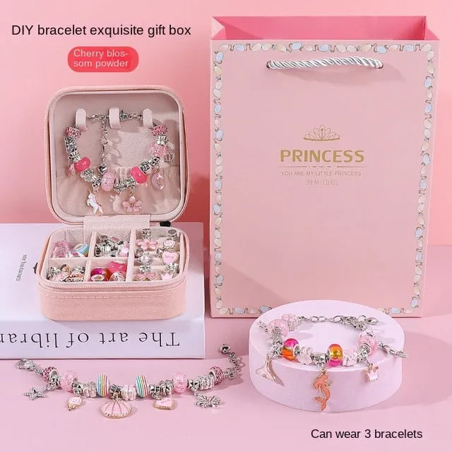 DIY Beaded Bracelet Set with a beautiful Box for Girls Gift  Jewelry Making Kit