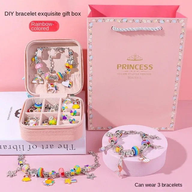 DIY Beaded Bracelet Set with a beautiful Box for Girls Gift  Jewelry Making Kit