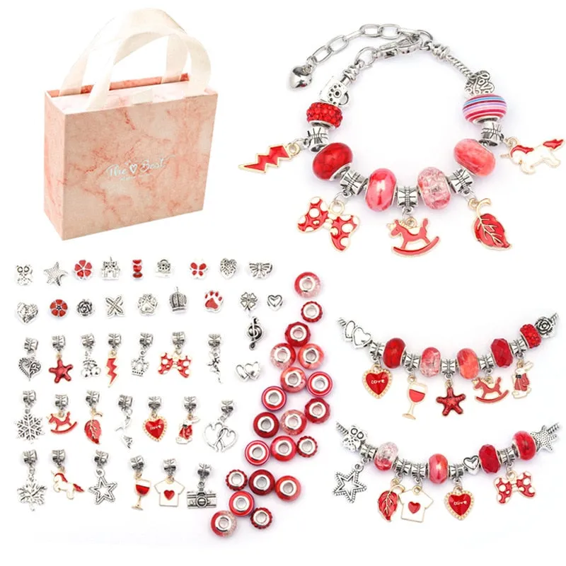 DIY Beaded Bracelet Set with a beautiful Box for Girls Gift  Jewelry Making Kit