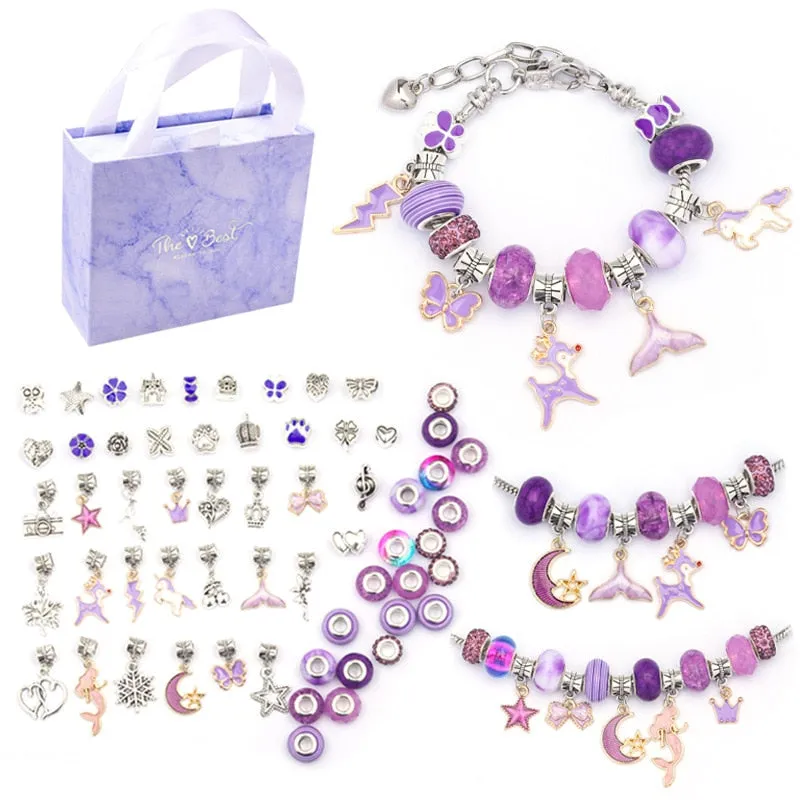 DIY Beaded Bracelet Set with a beautiful Box for Girls Gift  Jewelry Making Kit