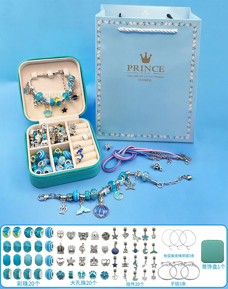 DIY Beaded Bracelet Set with a beautiful Box for Girls Gift  Jewelry Making Kit