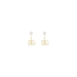 Dolce & Gabbana Logo Dangling Earrings