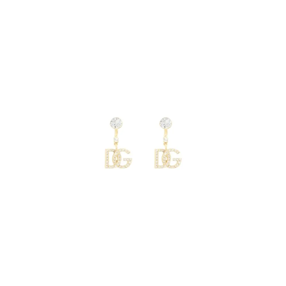 Dolce & Gabbana Logo Dangling Earrings