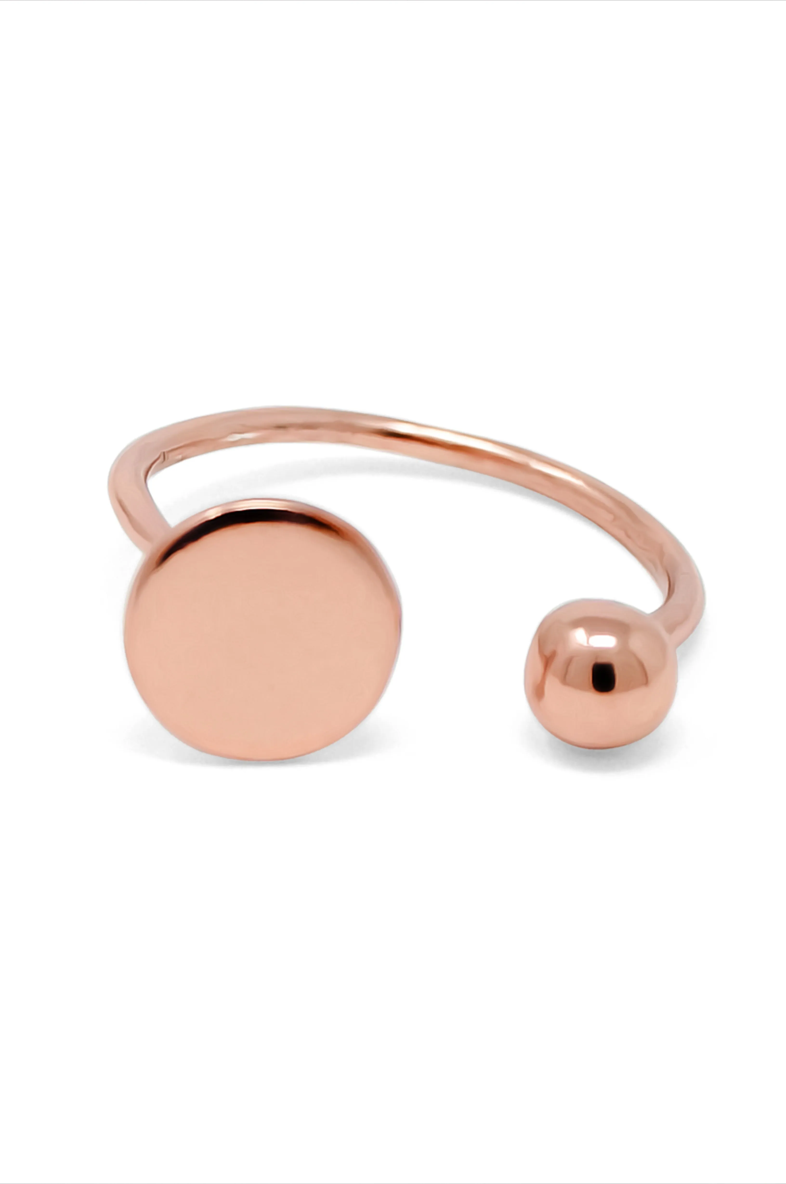 Dots & Dashes Gold Plated Sterling Silver Adjustable Rings