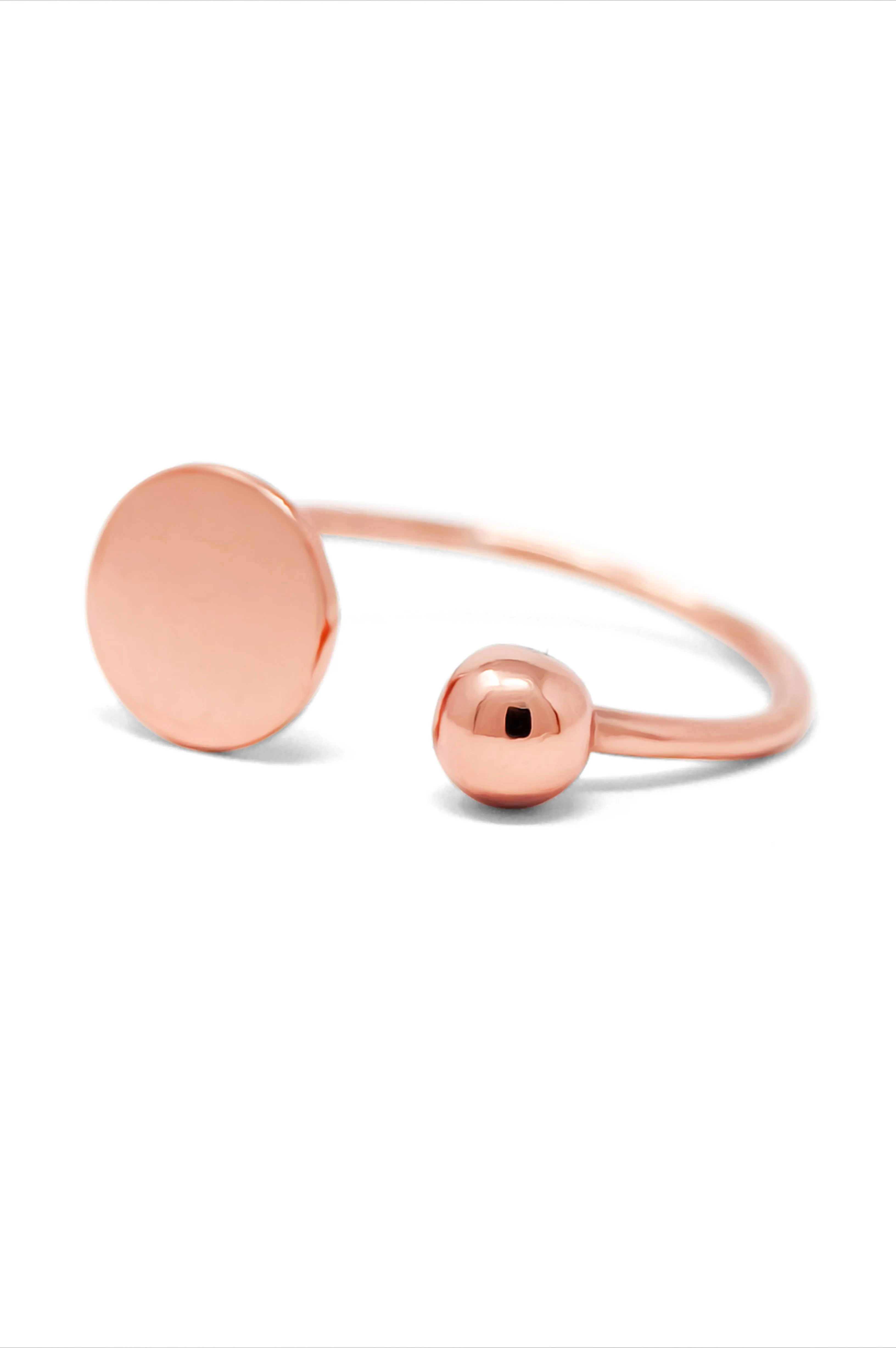 Dots & Dashes Gold Plated Sterling Silver Adjustable Rings