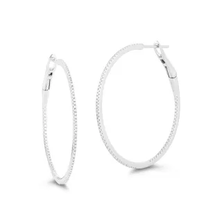 DRD Diamond Marge Hoops in White Gold