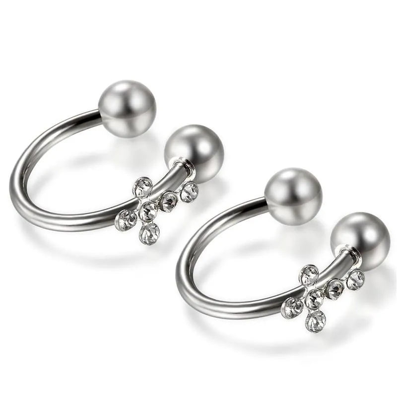Ear Nose Clip On Fake Piercing Earrings