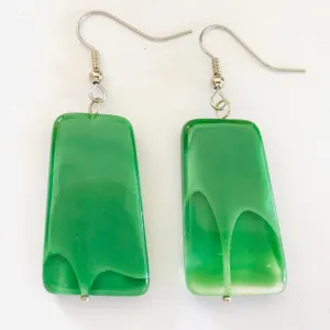 Earrings by Christine Smalley with Czech Glass Beads.