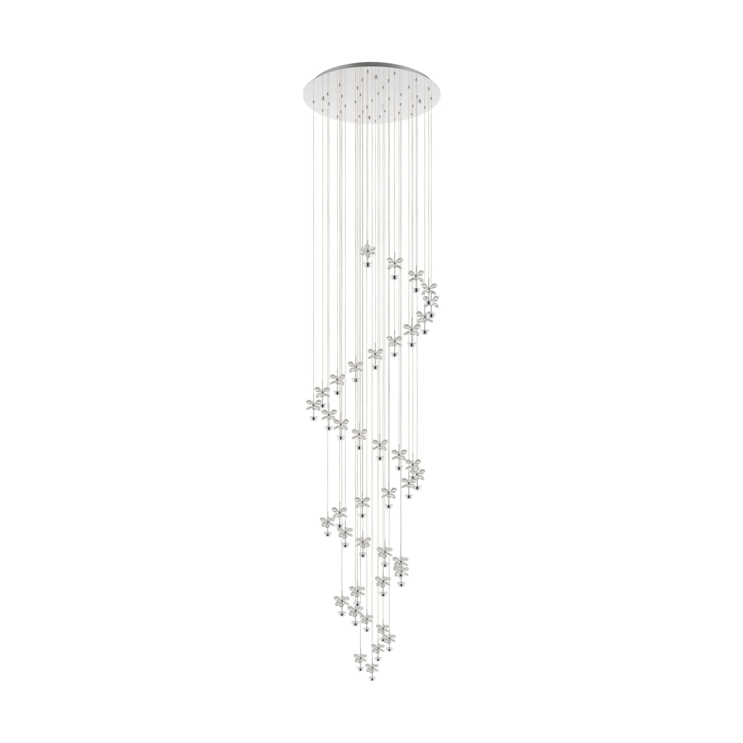 Eglo Lighting PIANOPOLI 1 pendant light refined glass crystals