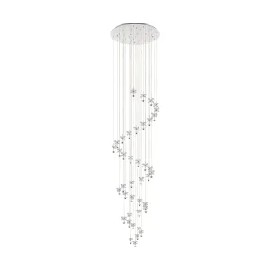 Eglo Lighting PIANOPOLI 1 pendant light refined glass crystals