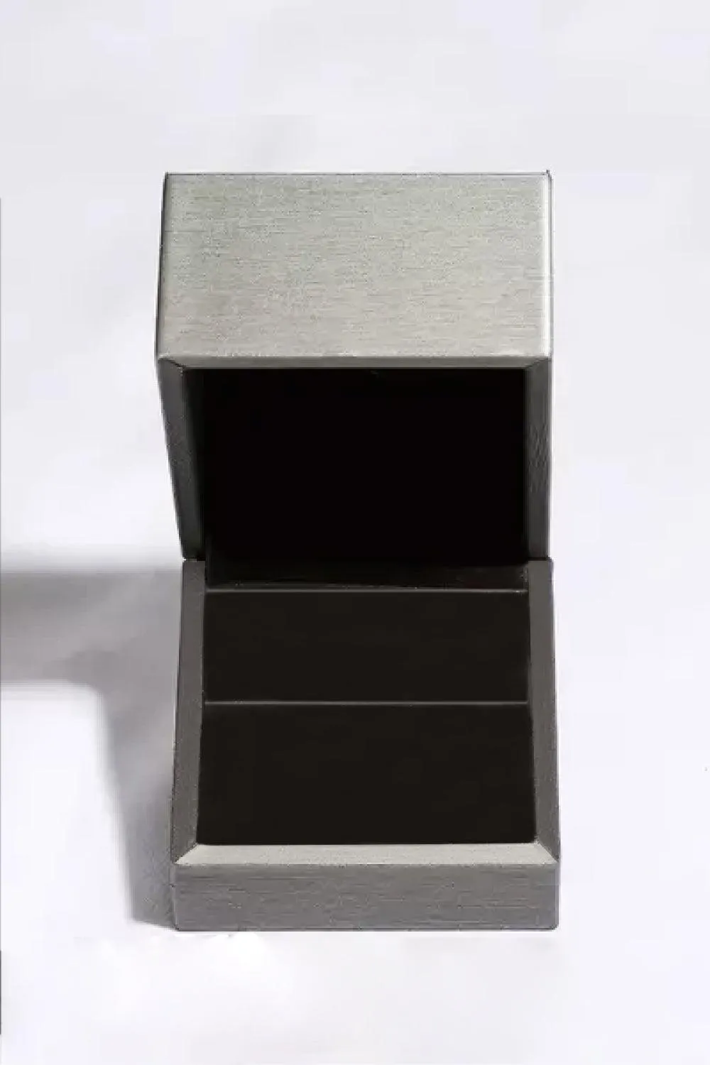 Elegant Moissanite Silver Stud Earrings in a Luxurious Gift Presentation Box