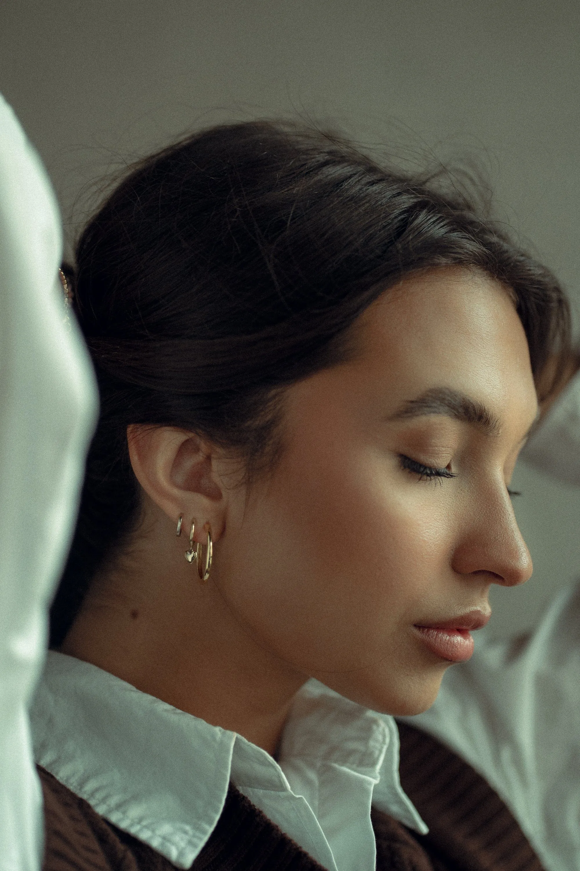 Eliasz & Ella Cirque Hoop Earrings - Gold