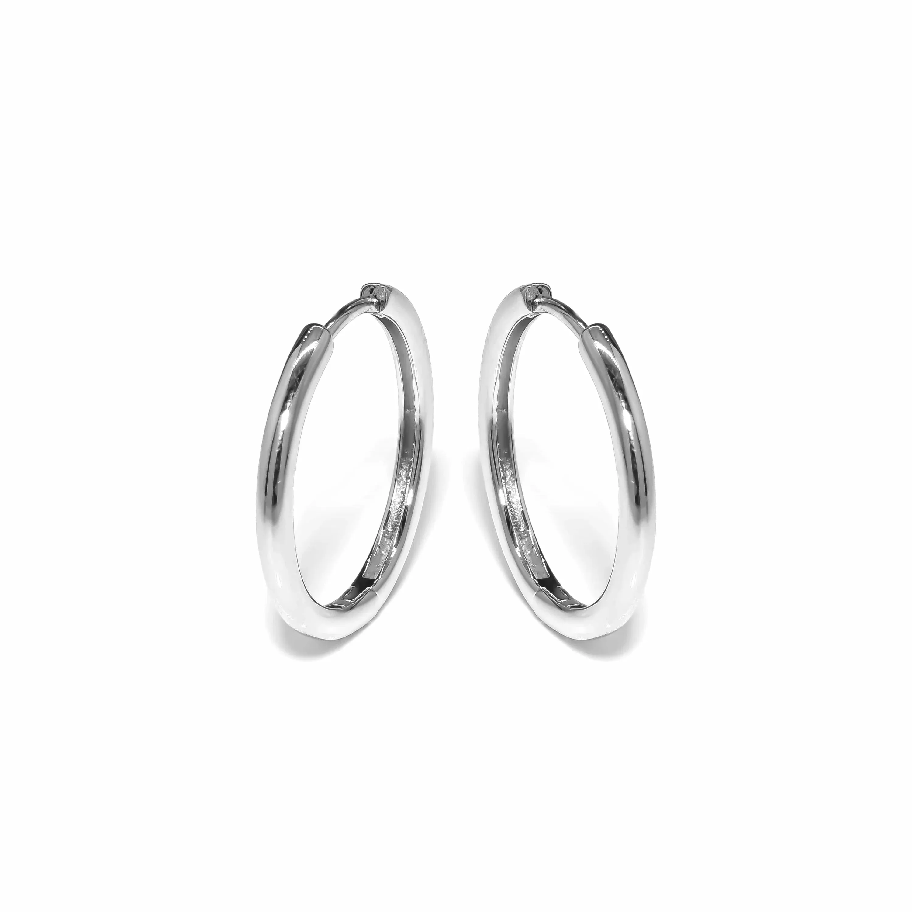 Eliasz & Ella Cirque Hoop Earrings - Silver