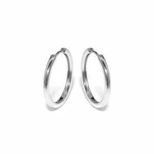 Eliasz & Ella Cirque Hoop Earrings - Silver