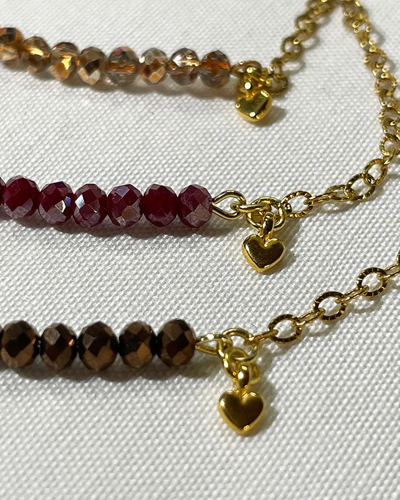 EMILIA BAR BRACELET IN BROWN GOLD