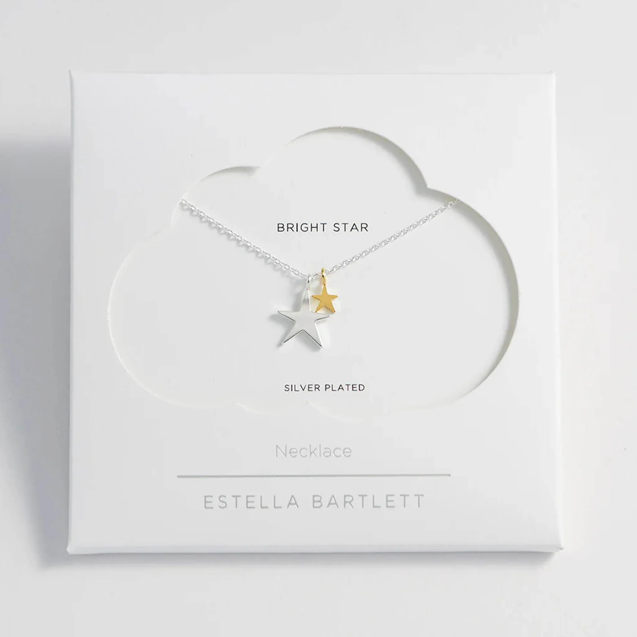 Estella Bartlett Two Tone Double Star Necklace