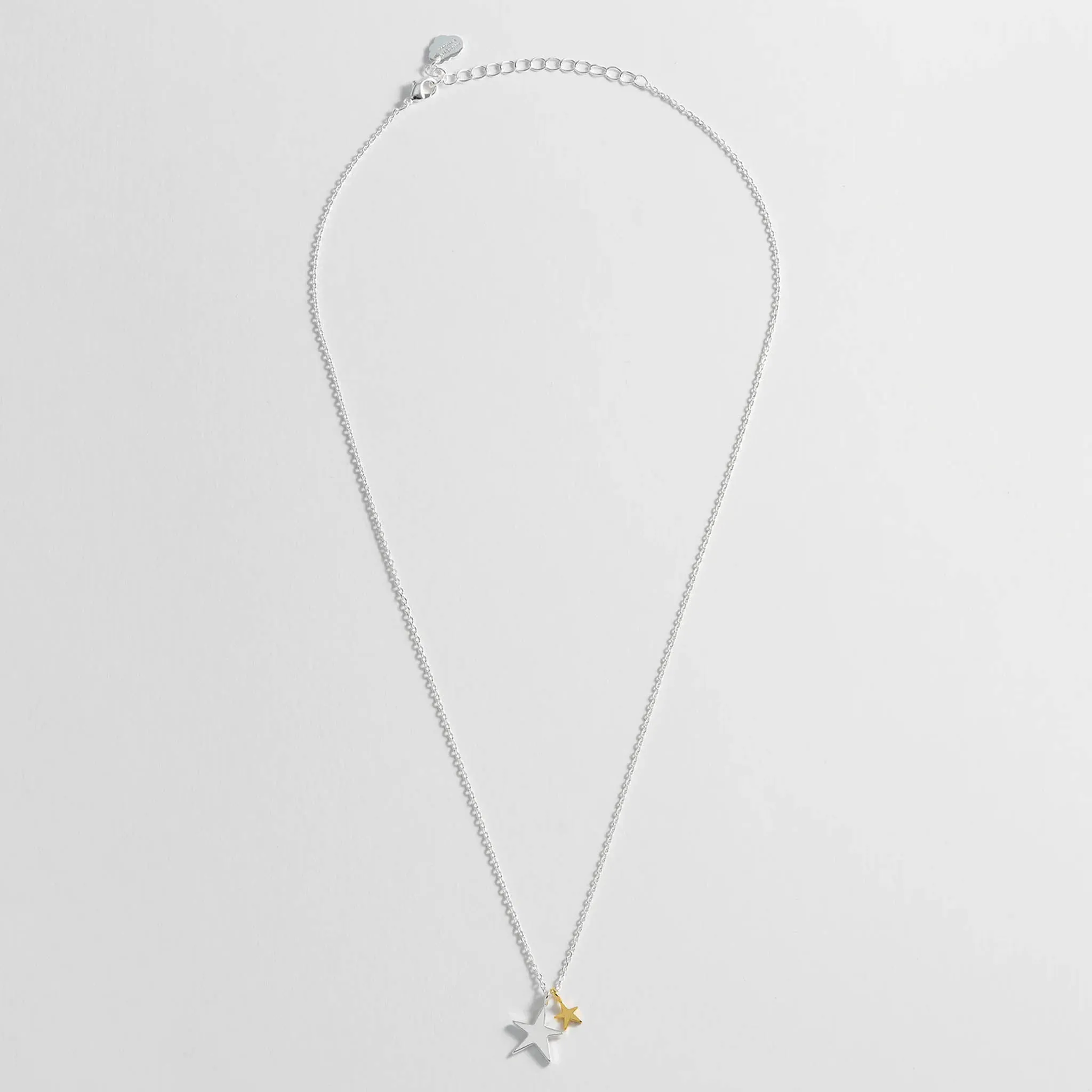 Estella Bartlett Two Tone Double Star Necklace