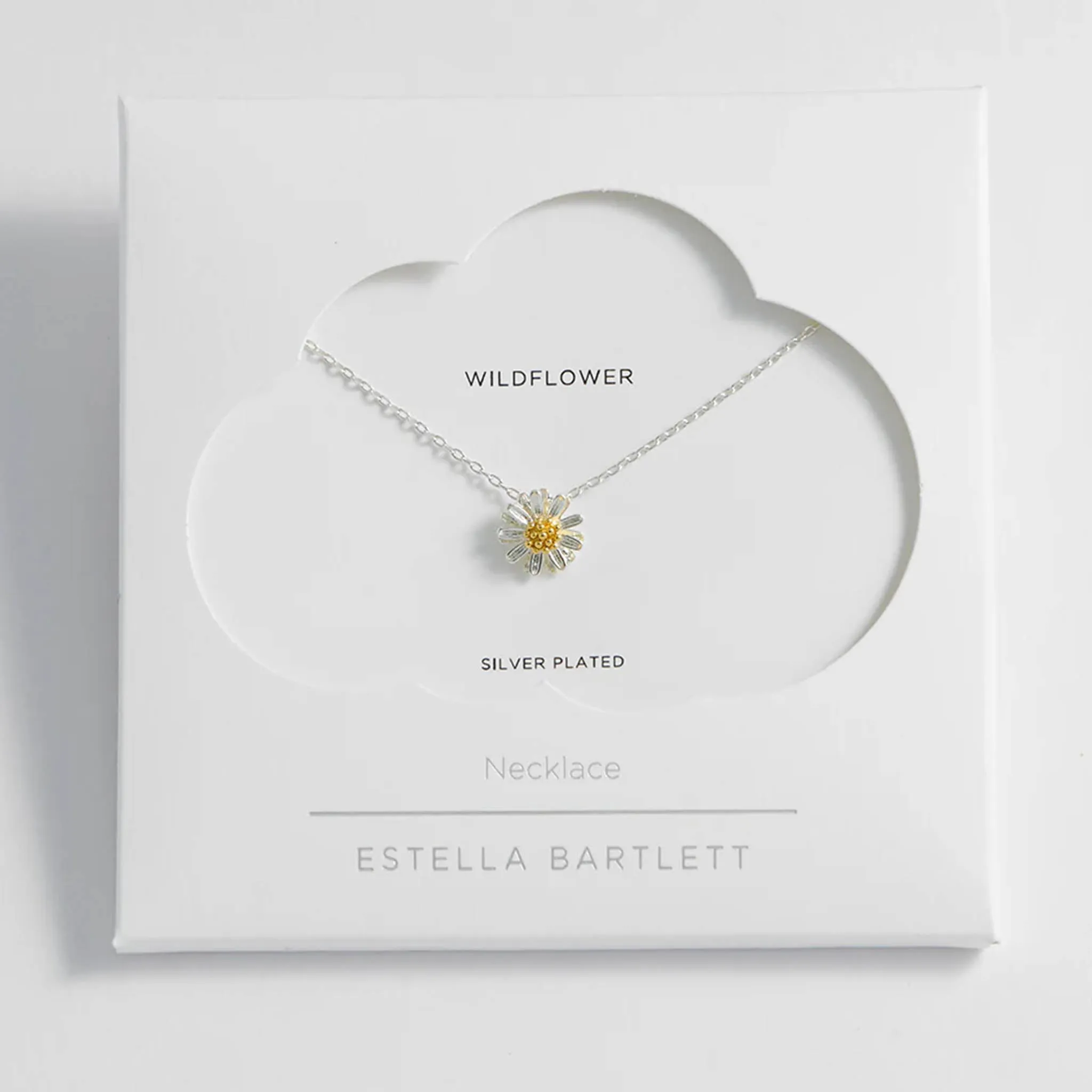 Estella Bartlett Wildflower Necklace - Silver Plated