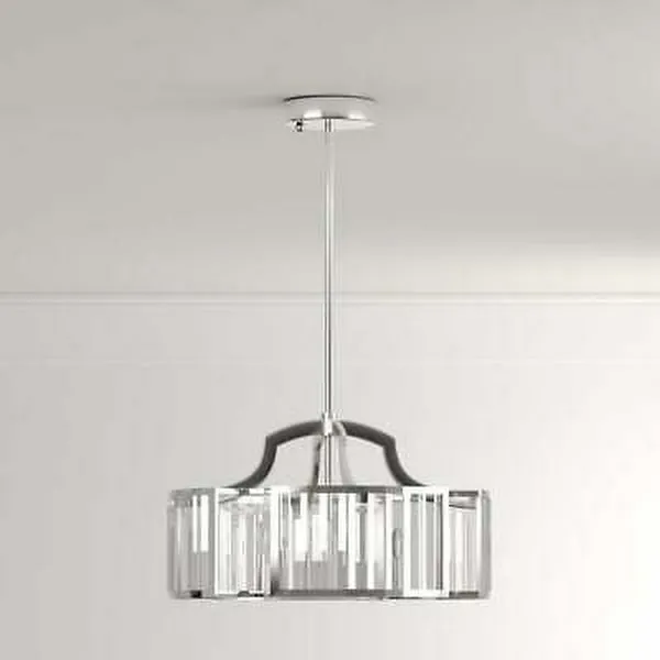 Eurofase 4-Light Satin Nickel Convertible Semi Flush Mount Pendant 29345-HB