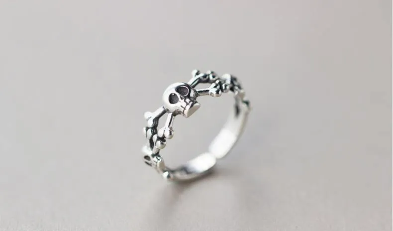 Exaggerated Personality Skull Ring for Women