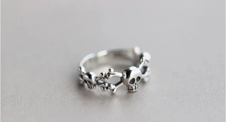 Exaggerated Personality Skull Ring for Women