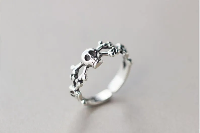 Exaggerated Personality Skull Ring for Women