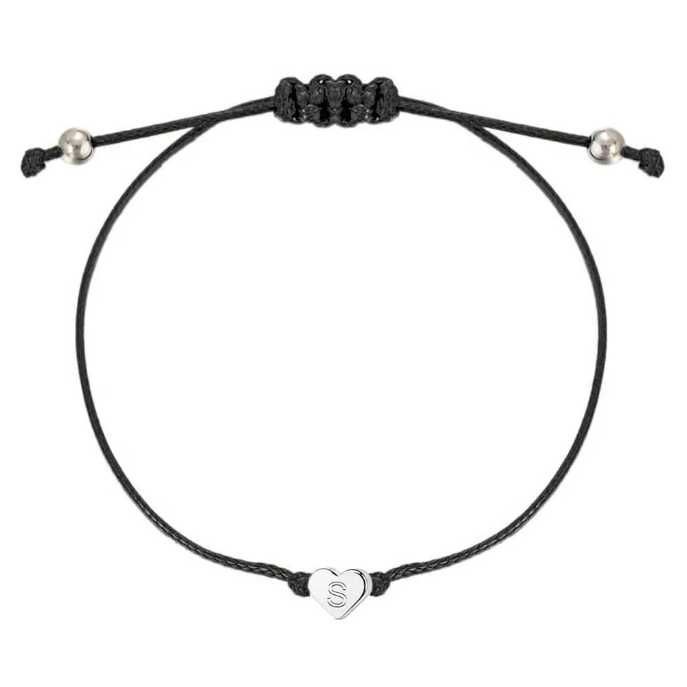 Exquisite Heart 26 Letter Woven Bracelet