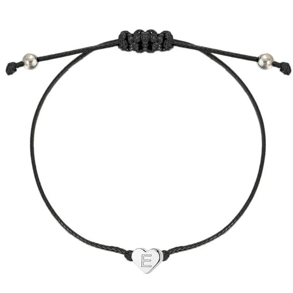 Exquisite Heart 26 Letter Woven Bracelet