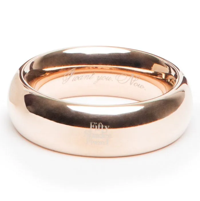 Fifty Shades Freed I Want You. Now. Steel Love Ring