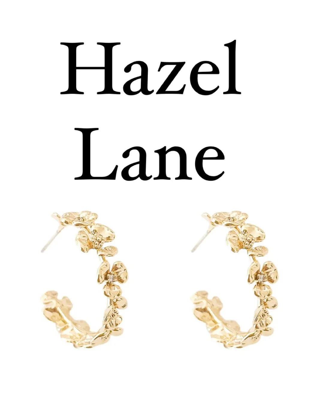 Flower Hoops- Gold