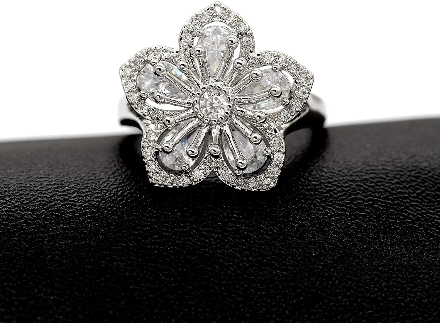 Flower Party AAA Cubic Zircon Ring for Women